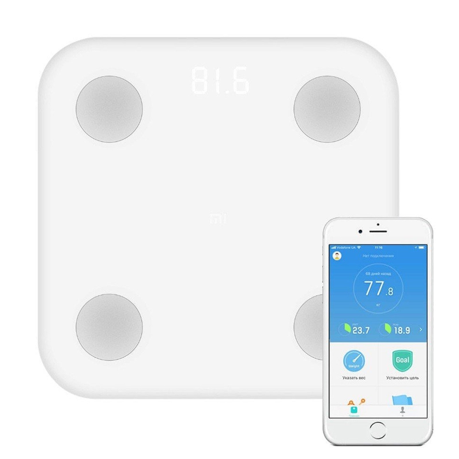 XiaoMi Mi Body Fat Composition LED Display Smart Scale 2 Global Version .