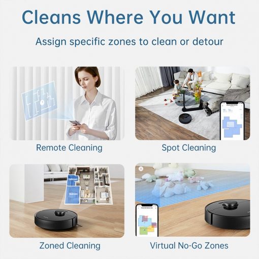2021new dreame bot l10 pro robot vacuum cleaner 4000pa poweful suction 150mins auto charge electric water 5